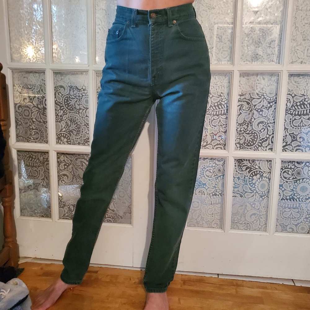 Vintage 1990's Levis 531 green